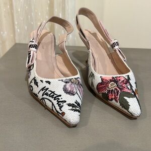 Christian dior floral pumps